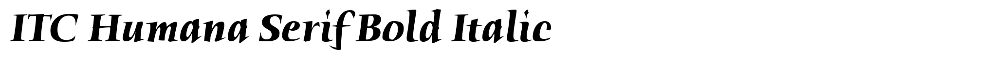 ITC Humana Serif Bold Italic image
